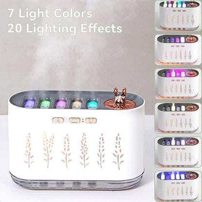 5 Nozzle Cool Mist Humidifier, Music-Sensing Humidifier Diffuser - Image 4