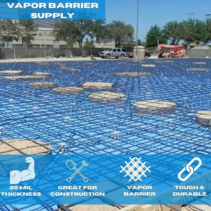 VBS - SEALCORE+ 20 Mil Concrete Vapor Barrier - Thick Plastic Sheet - Image 2