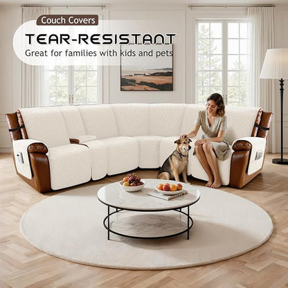 Arfntevss Recliner Sectional Couch Covers - Image 5
