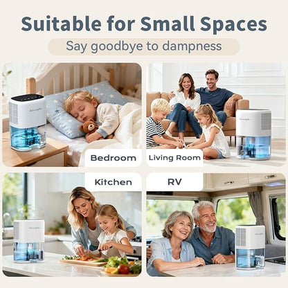 Small Dehumidifier for Home 44OZ Quiet - Image 7