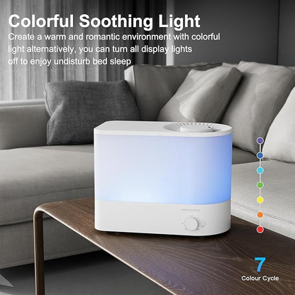 MEGAWISE 2025 Humidifier, 6L Large Capacity, 50H Runtime, Enjoy ultra-quiet - Image 6