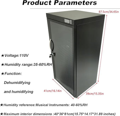 INTBUYING Musical Instrument Storage Dry Cabinet Electronic Dehumidifier - Image 3