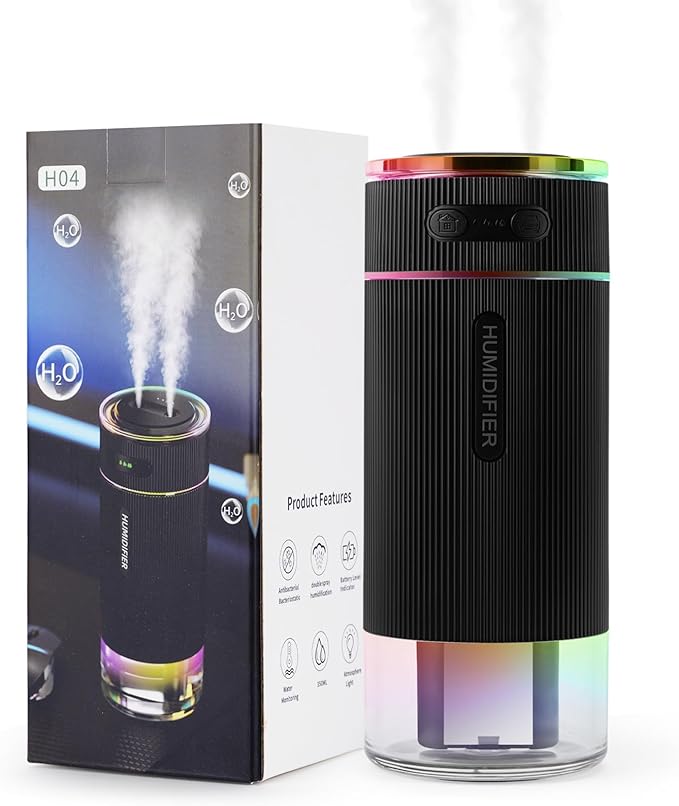 Portable Small Humidifiers for Travel, Mini Air Ultrasonic Humidifier by Unknown
