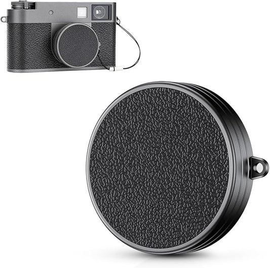 Fuji X Half Leather Texture Lens Cap, Aluminum Anti-Dust Anti-Scratches by JJC