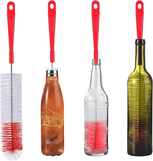ALINK 16 inch Extra Long Red Bottle Cleaning Brush Cleaner by ALINK