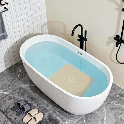 Anti-Slip Bathtub Shower mat, 20.8×20.8（Approximately 53×53cm） inch Soft - Image 5
