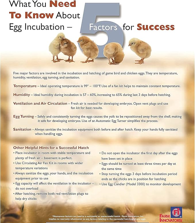 Farm Innovators Model 2450 Pro Series Digital Circulated Air Egg Incubator - Image 7