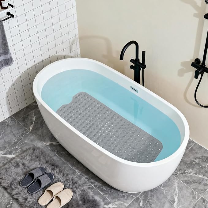 Anti-Slip Bathtub Shower mat, 39.3×15.7 inch（Approximately 100 × 40cm） Soft - Image 3