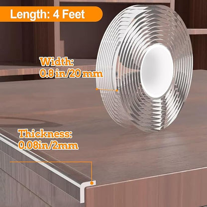 4 FT Corner Protectors Baby Proofing, Soft Corner Protectors - Image 2