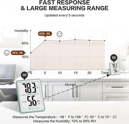 DOQAUS Digital Hygrometer Indoor Thermometer Humidity Gauge Room Thermometer - Image 4