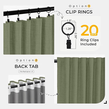 INOVADAY Thermal Sliding Door Curtains 100% Blackout Curtains - Image 3