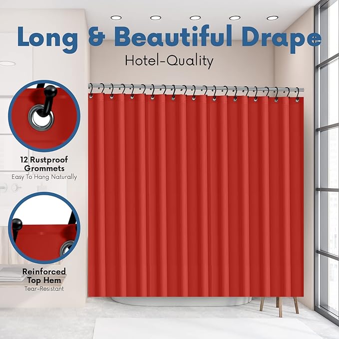 Premium Shower Curtain Liner, 6G PEVA Shower Curtain - Image 5