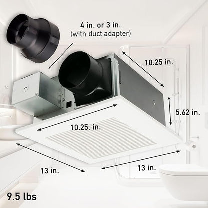 Panasonic WhisperFit Retrofit Ceiling Mount Bathroom Exhaust Fan, 50-80-110 CFM - Image 2