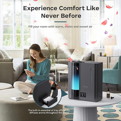 BREEZOME 8L Humidifiers for Bedroom, Warm & Cool Mist for Large Room Home - Image 7