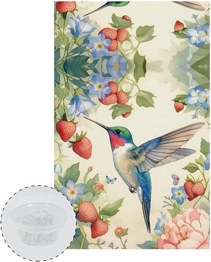 Hummingbird Strawberry Recline Chair Headrest Cover Lightweight Headrest - Image 2