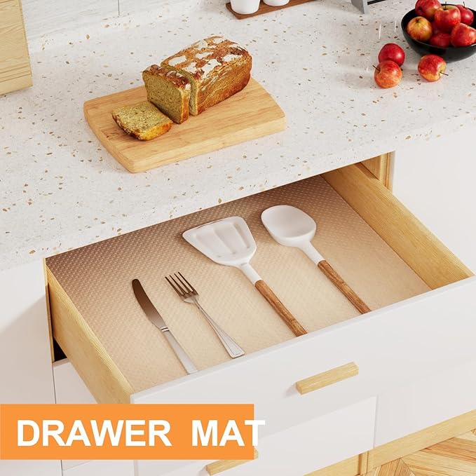 FLPMIX Clear Cabinet Shelf Liner: 23" x 300" Waterproof Kitchen Under Sink Mat - Image 4