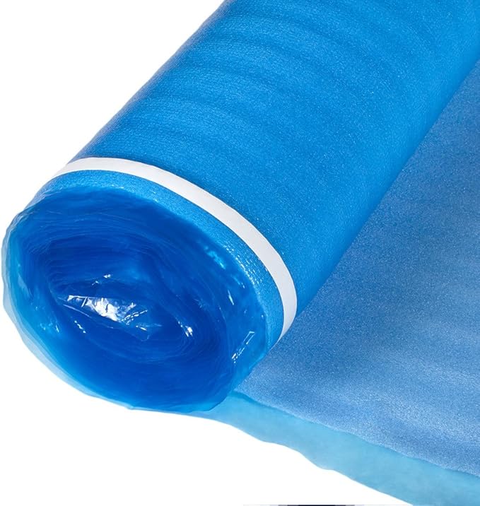 3in1 Vapor Barrier Flooring Underlayment w/Overlap and pre-Attached Tape Strip - Image 3
