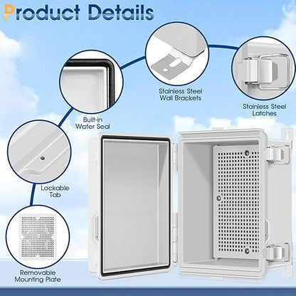 Waterproof Outdoor Project ABS Plastic Junction Box IP67 Weatherproof Dustproof - Image 3