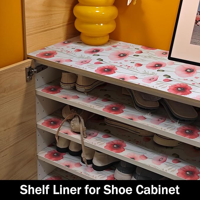 Floral Shelf Liners Strong Non-Slip and Non Adhesive 12IN x 10FT Shelf and - Image 8