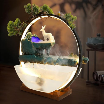 Tabletop Decoration Water Fountains Indoor Waterfall Fountains Humidifie - Image 6