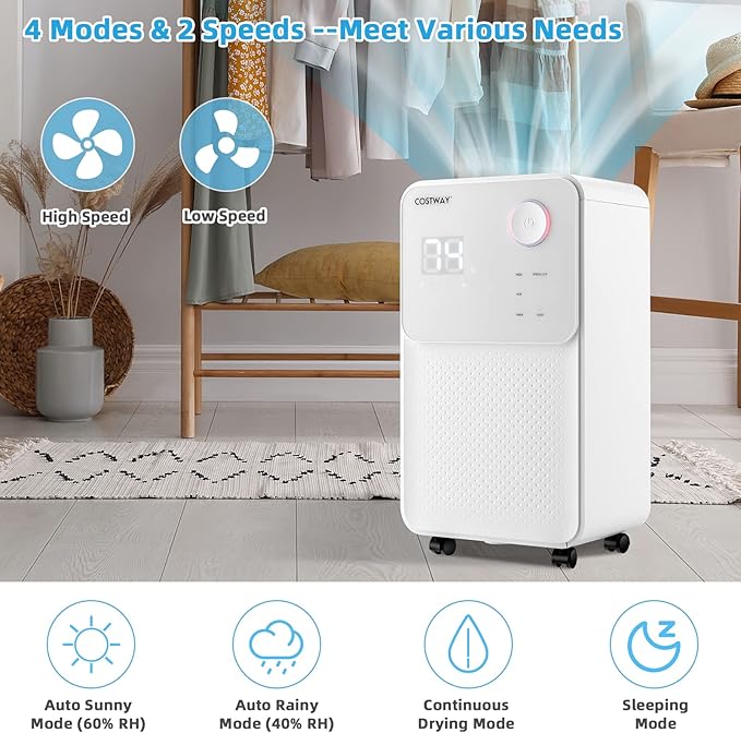 COSTWAY 2000 Sq. Ft Dehumidifier - Image 3