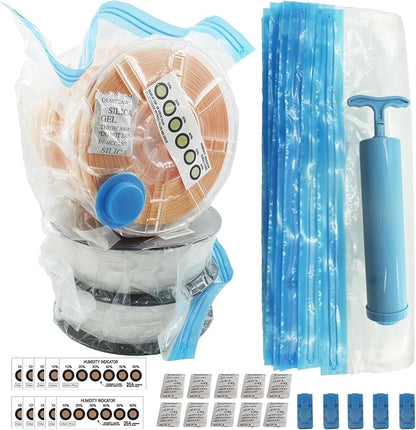 Filament Storage Bag kit 36 pcs, 1 Bag Store 2 Spool Total 20, Box 10 by ACROSSXD