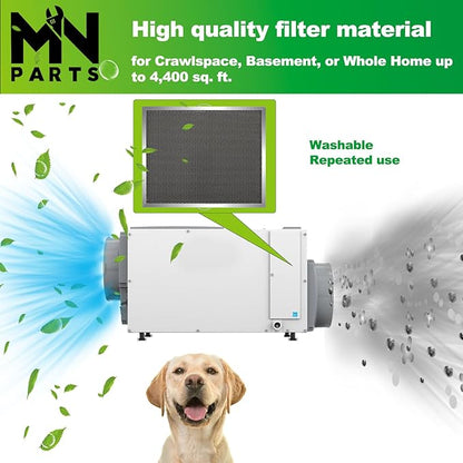 5881 Dehumidifier Filter Washable MERV-8 12x13.5x1 Compatible - Image 3