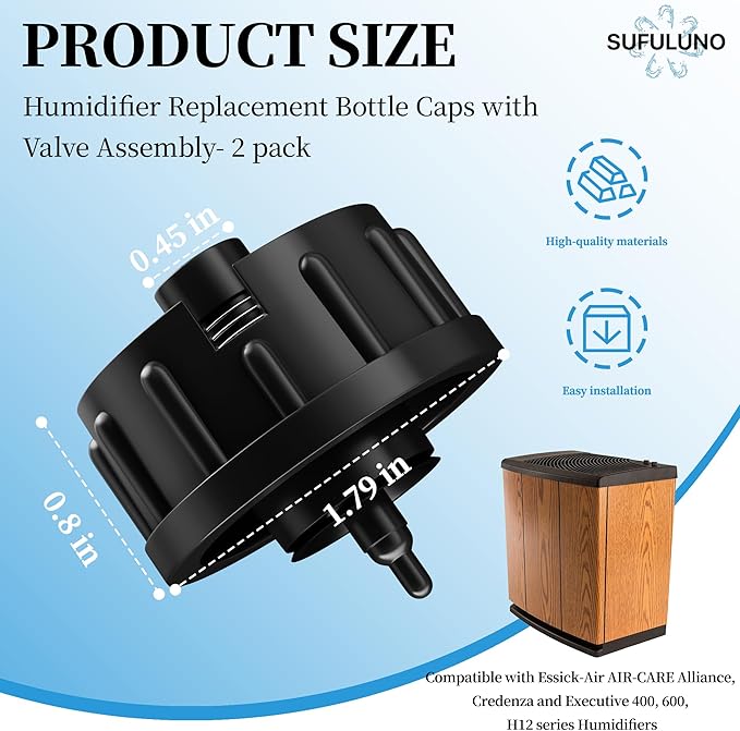 1980 Humidifier Replacement Bottle Caps - Image 2