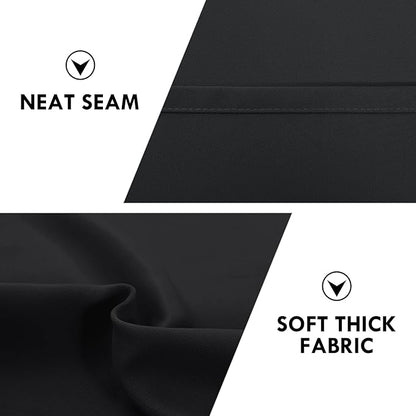 DWCN Black Room Darkening Blackout Curtains - Image 6