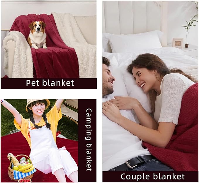 Waterproof King Size Blankets for Bed 80'' x 90'', 3 Layer Lightweight and - Image 7
