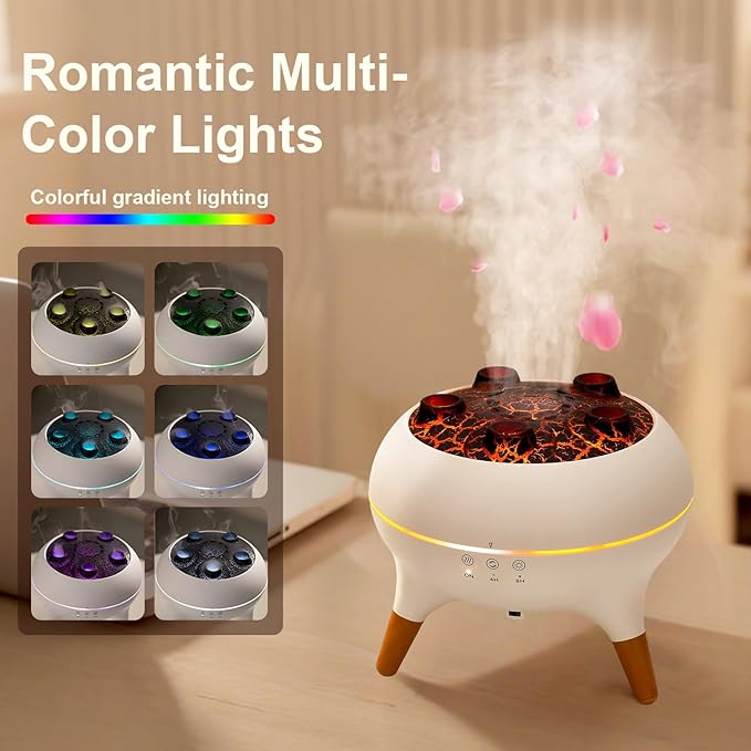 Jellyfish Diffuser, 0.66gal Remote Control 7 Colors LED Lights, Easy Clean & - Image 2