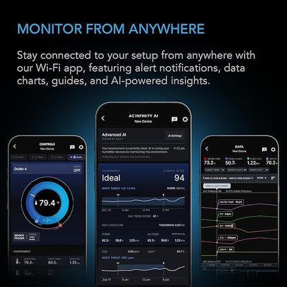 AC Infinity Outlet AI, Environment Controller, Smart WiFi Power Strip, - Image 4