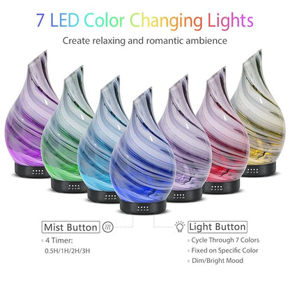 Essential Oil Diffuser 120ml Ultrasonic Aromatherapy Diffuser - Image 2