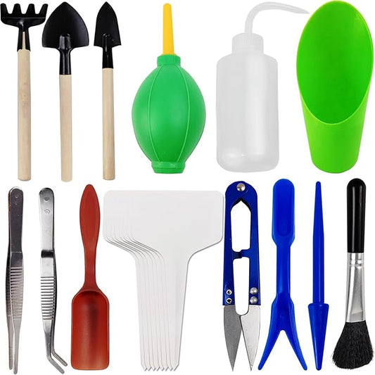 GXXMEI 20PCS/Set Succulent Tools Set, Mini Garden Tool Set, Transplanting Tools by GXXMEI