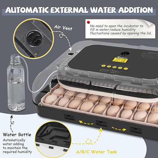 Sailnovo Incubators for Hatching Eggs 70 Egg Incubator - Image 4