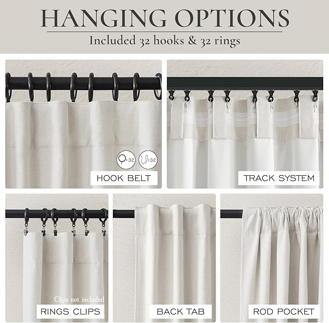 Birch Total Blackout Curtains 98 Inches Long - Image 3