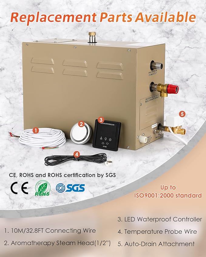 Steam Shower Generator Kit 12KW - Image 6