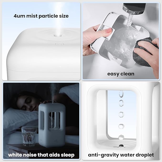 600ml Small Humidifier White - - Image 6