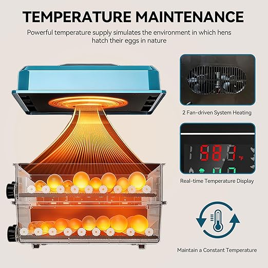 Incubators for Hatching Eggs, 136 Eggs Incubator Digital Poultry Hatcher - Image 5
