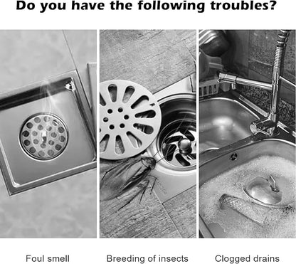 2 Pieces Floor Drain Cover Silicone Tub Stopper, 6x6 Inch Anti-Odor Deodorizing - Image 5
