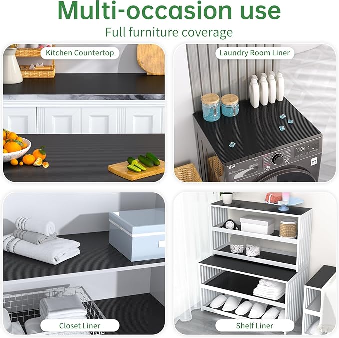 Shelf and Drawer Liner for Kitchen Cabinet, Non-Adhesive 18in x 120in - Image 7