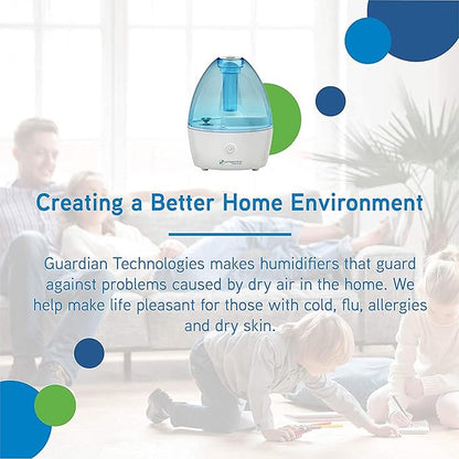 Pure Guardian H910BL Ultrasonic Cool Mist Humidifier, 14 Hrs. Run Time - Image 2