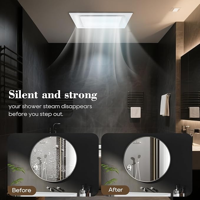 12" Ultra Quiet Bathroom Exhaust Fan - Image 6