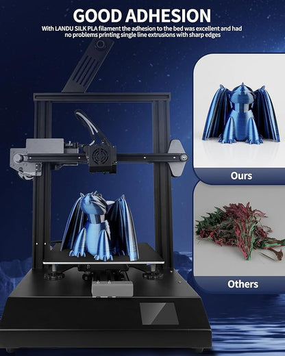 LANDU Silk Dual Color PLA Filament 1.75mm 1KG, 3D Printer Filament Dimensional - Image 5