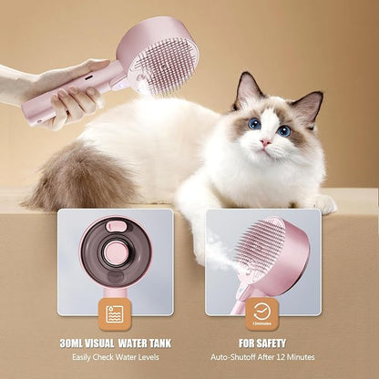 Cloud Care Cat Brush for Indoor Cat Steam Brush for Shedding Spritz Defur Comb - Image 6