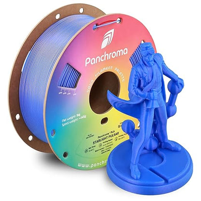 Polymaker Panchroma Blue Color Changing PLA, Glitter Starlight Pulsar 3D by Polymaker