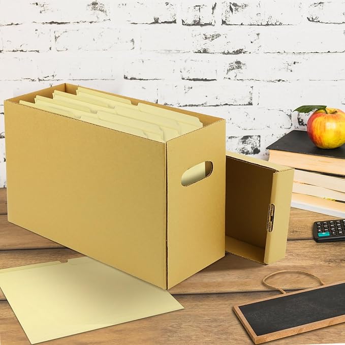 Lineco Archival Record Storage Cartons, Ready-To-Assemble Filing Boxes - Image 3