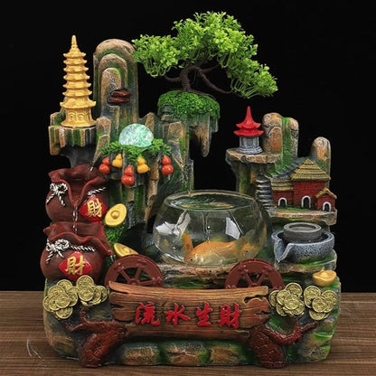 Tabletop Fountains Desktop Fountain Indoor Fountain Bonsai Water Feature Home - Image 6