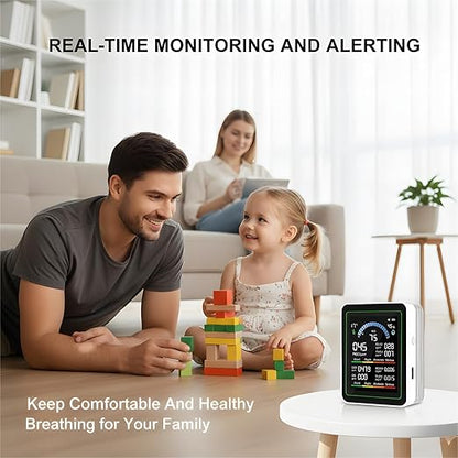 Air Quality Monitor Indoor, 10 in 1 Portable Smartair Quality Tester - Image 7