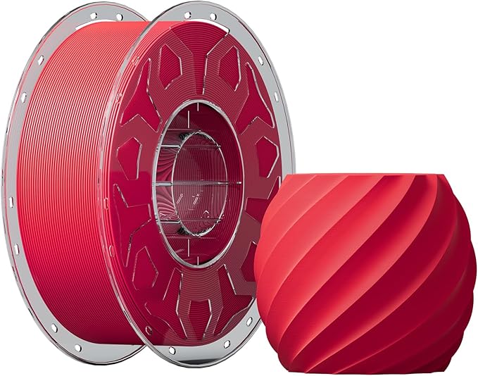 Creality PLA Filament 1.75mm Red, 3D Printer Filament 1kg Spool, High Toughness by CREALITYFALCONLASERENGRAVER